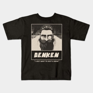 Denken Gloomy Halftone Fanart Design Kids T-Shirt